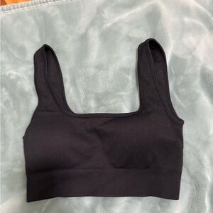 black super crop top